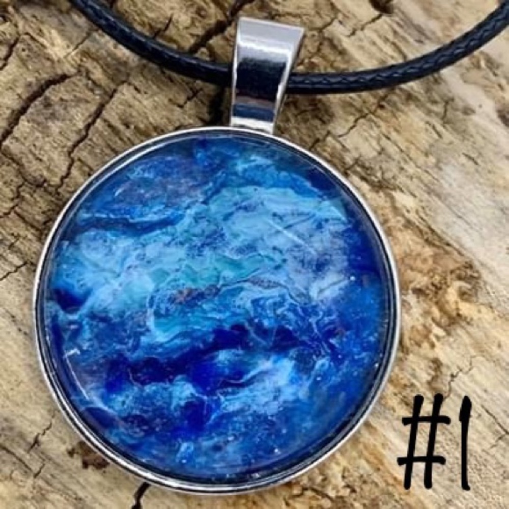 NWOT Fluid Art Pendant Necklaces - 9 Designs